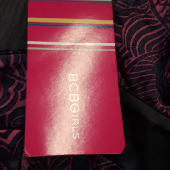 NWT BCBGirls Pink Paisley print Satin tank top - Picture 6 of 8